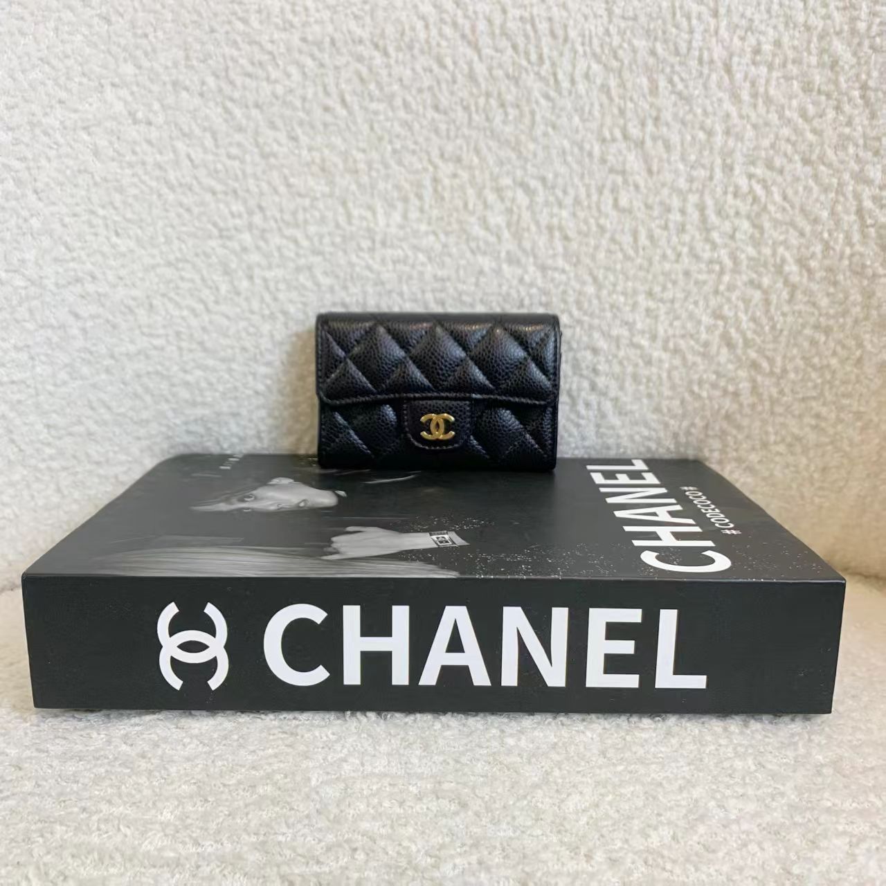 99新 Chanel/香奈儿 su壹臻/黑金牛卡包 25开/54610374