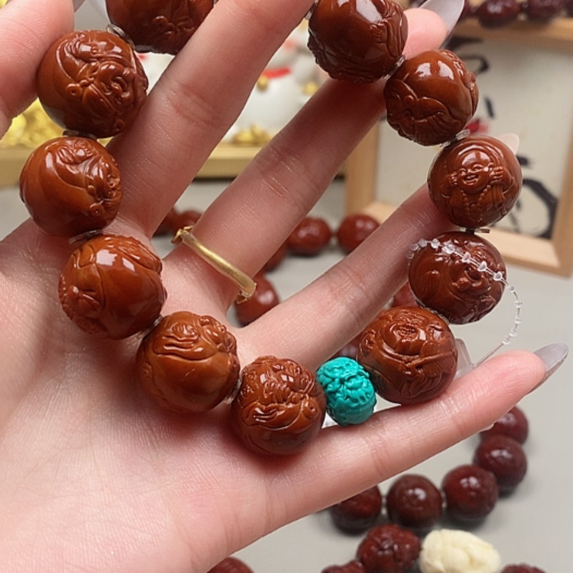 【闪购商品】橄榄核吊坠㐓**忈橄榄，