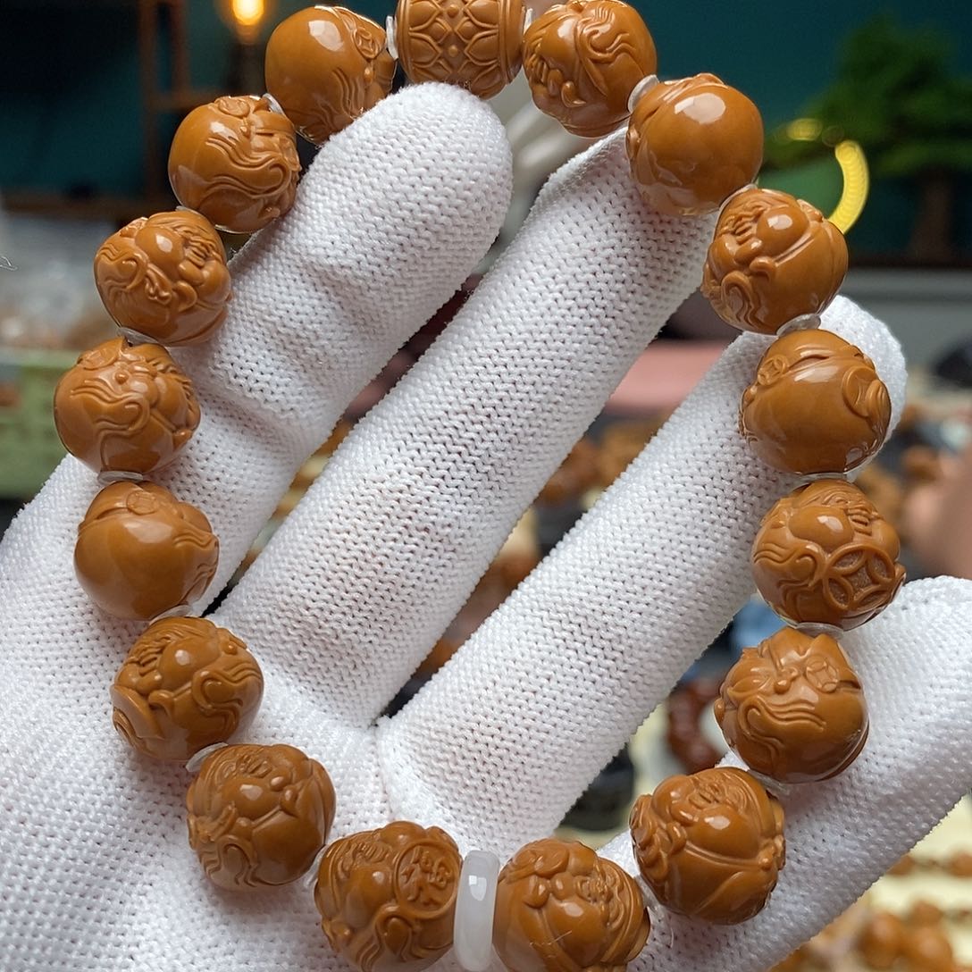 核桃手串/手链1.3可爱财神