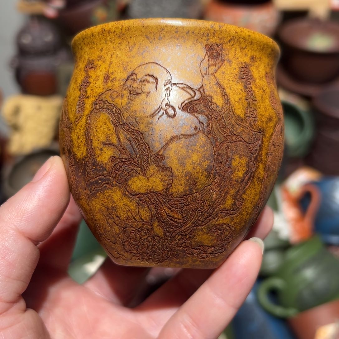 紫砂茶杯宜兴紫砂主人杯