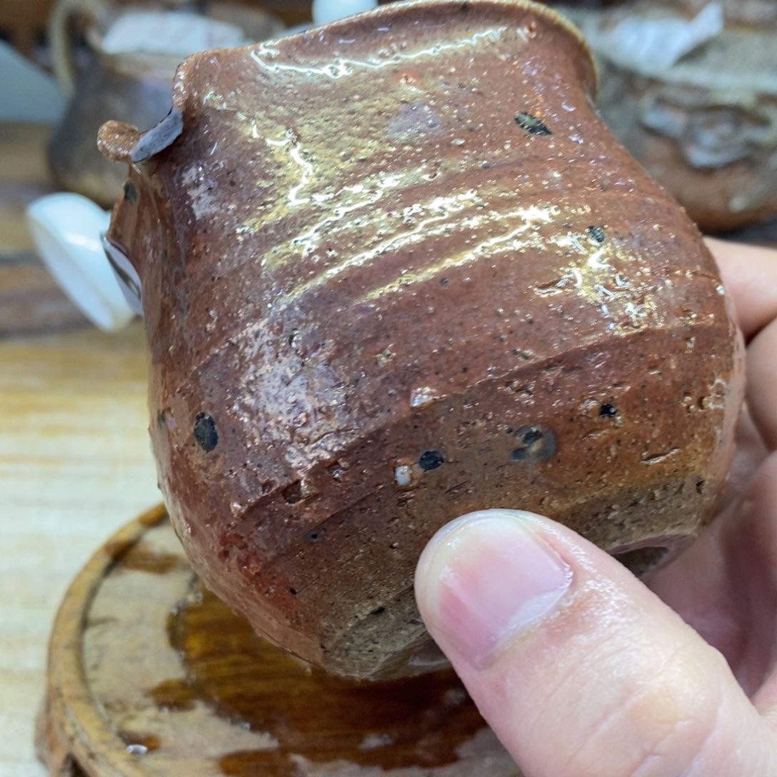 陶园柴烧 精品高货607瑕摆件