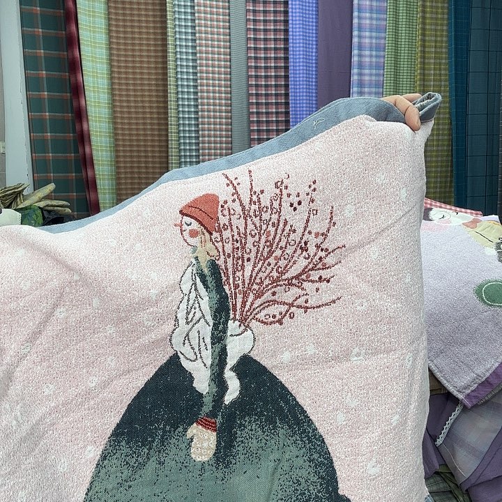 棉纯棉纱布枕巾私人定制花色