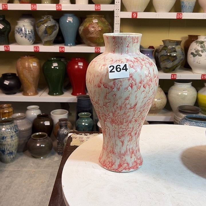 花瓶白泥高29口8。264