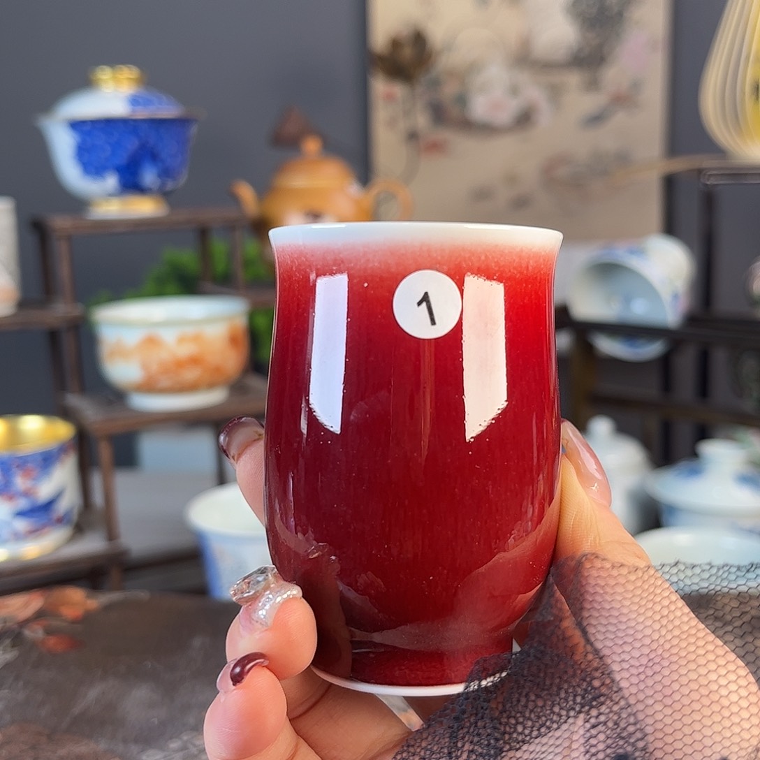 杯景德镇陶瓷茶杯多人