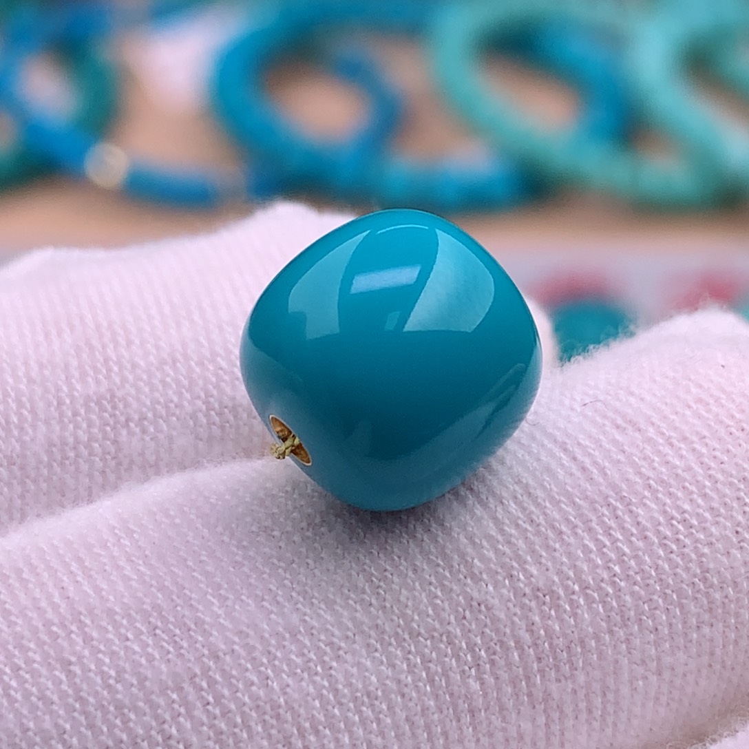 未镶嵌绿松石珠宝奇石11.2✖️10.7mm