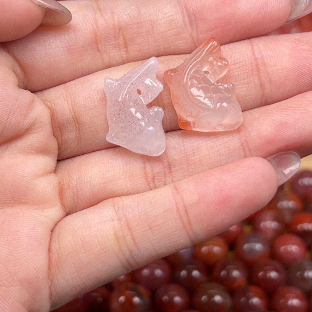 南红玛瑙未镶嵌吊坠(不含链)