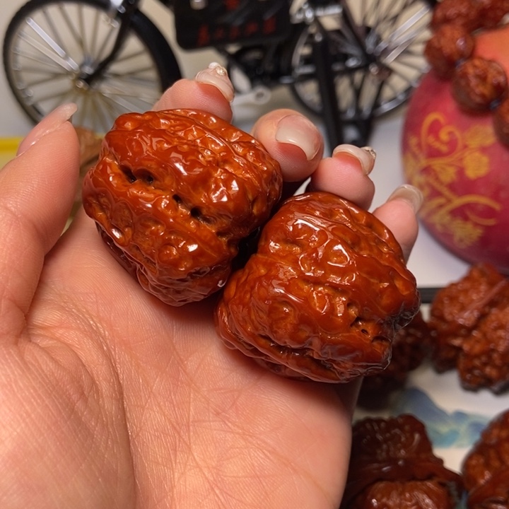 吊坠文玩核桃蛤蟆头41尺