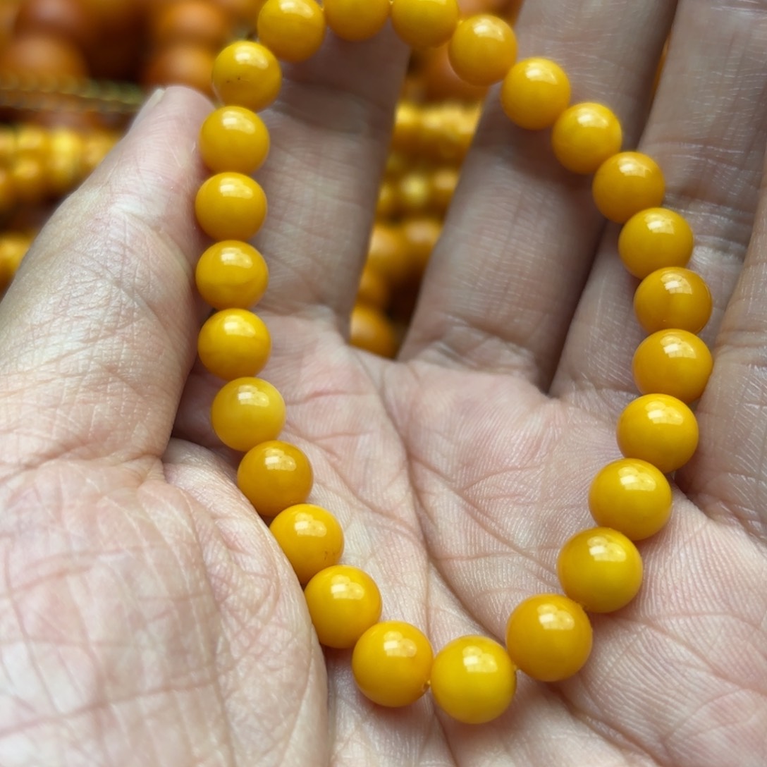 琥珀手链未镶嵌蜜蜡