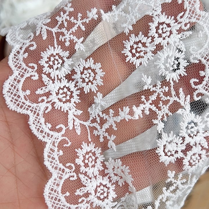 10的蕾丝白色10码材料