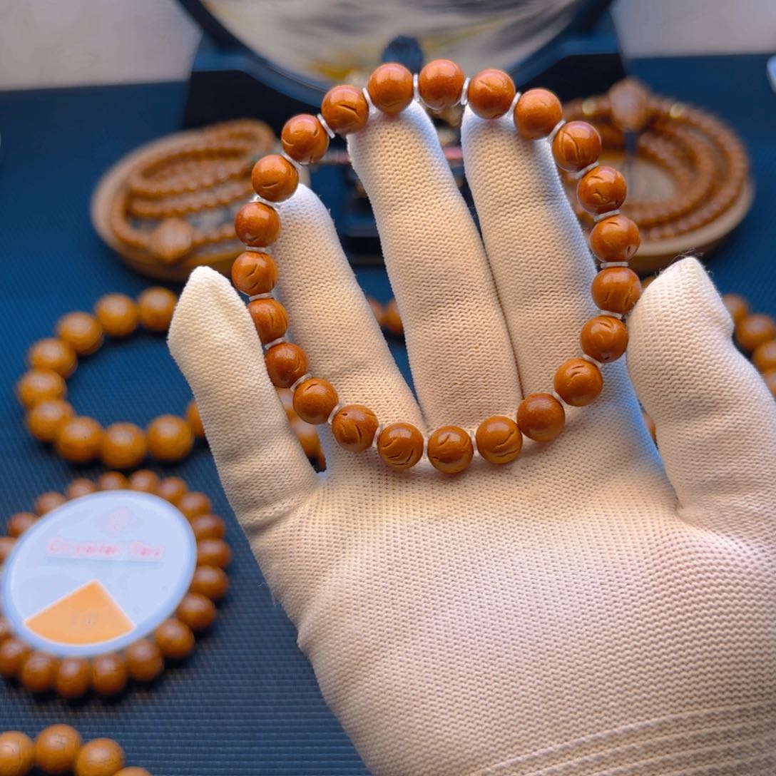 桃核手串9尺寸龙纹桃核福利