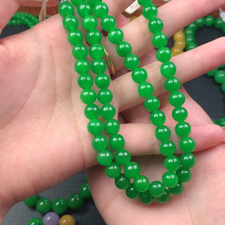 钓***岛缅料卡8项链 一物一证