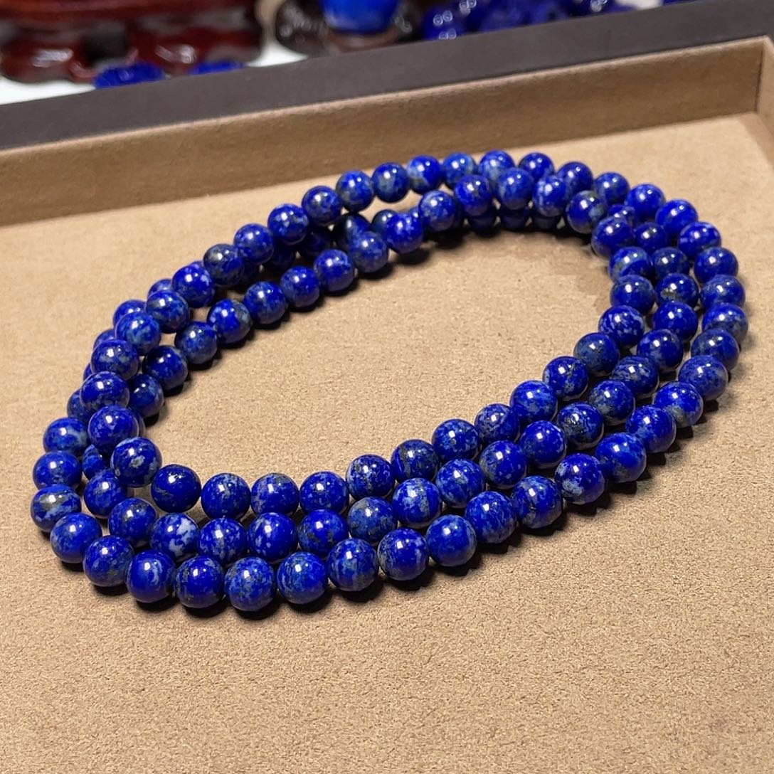 青金石未镶嵌福利108颗8mm(入门级）