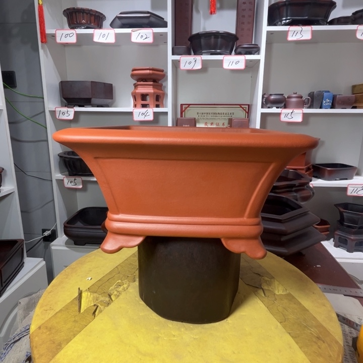 旬***！花盆紫砂1瑕123456