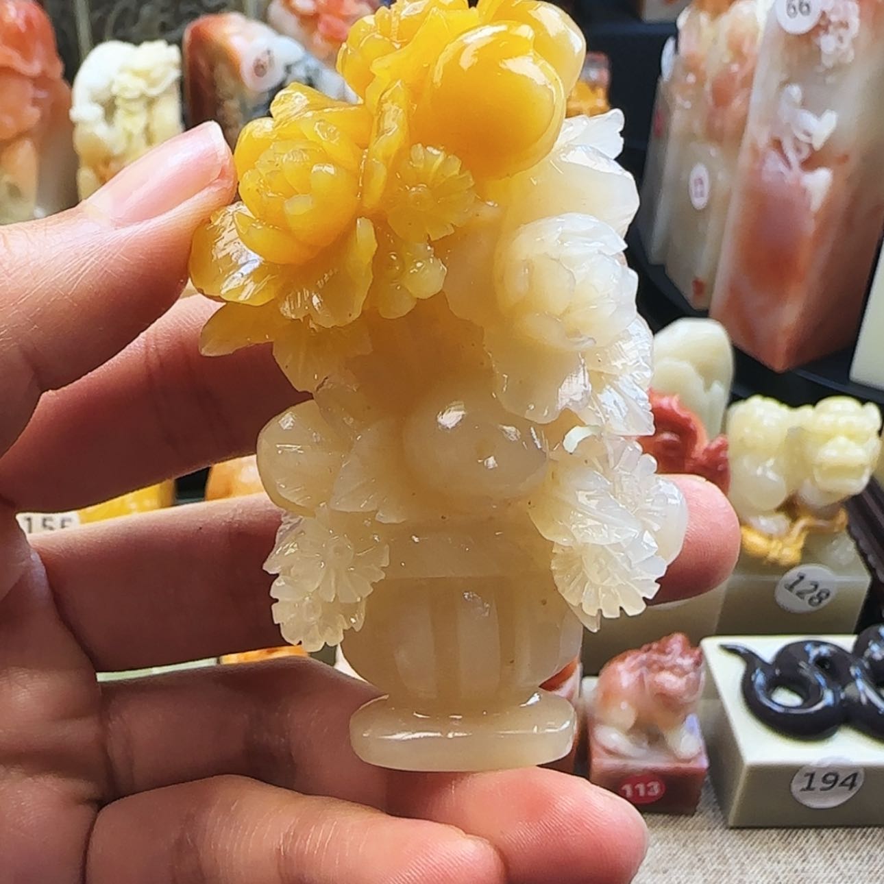 【闪购商品】寿山石印石何***来寿山石印章