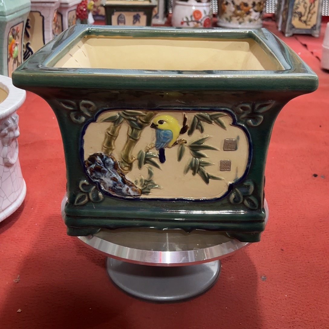 平***福手工艺品琉璃石湾盆