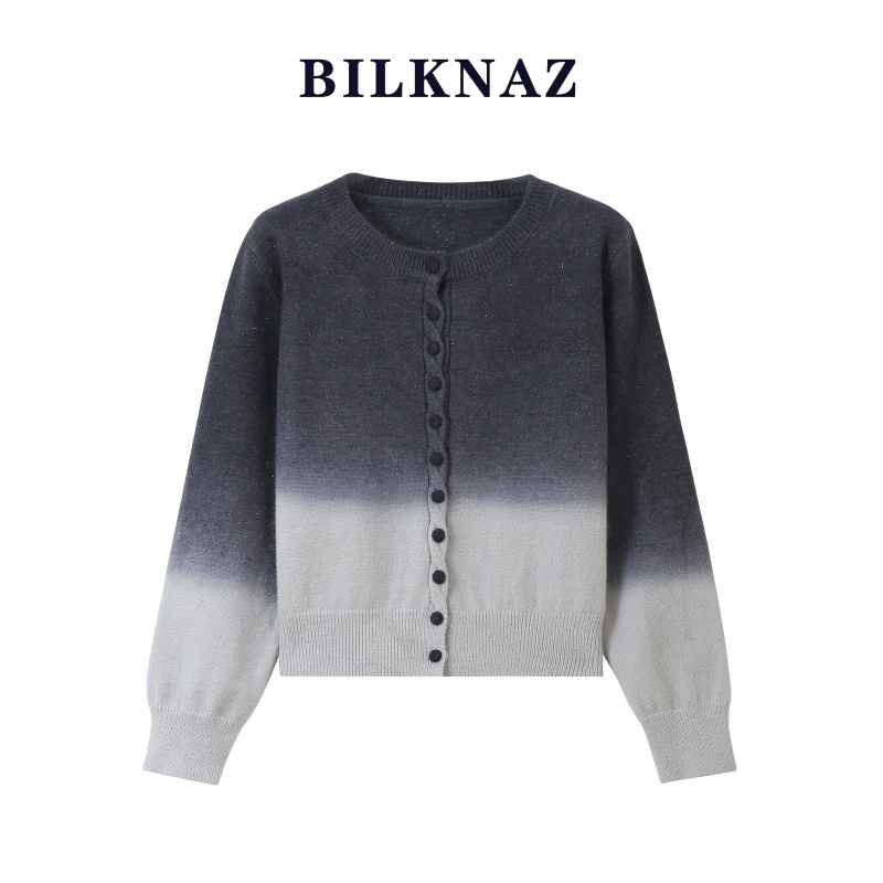 BILKNAZ2025年新款渐变开衫S6018