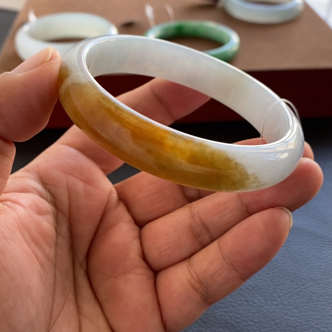 翡翠未镶嵌手镯天然翡翠手镯