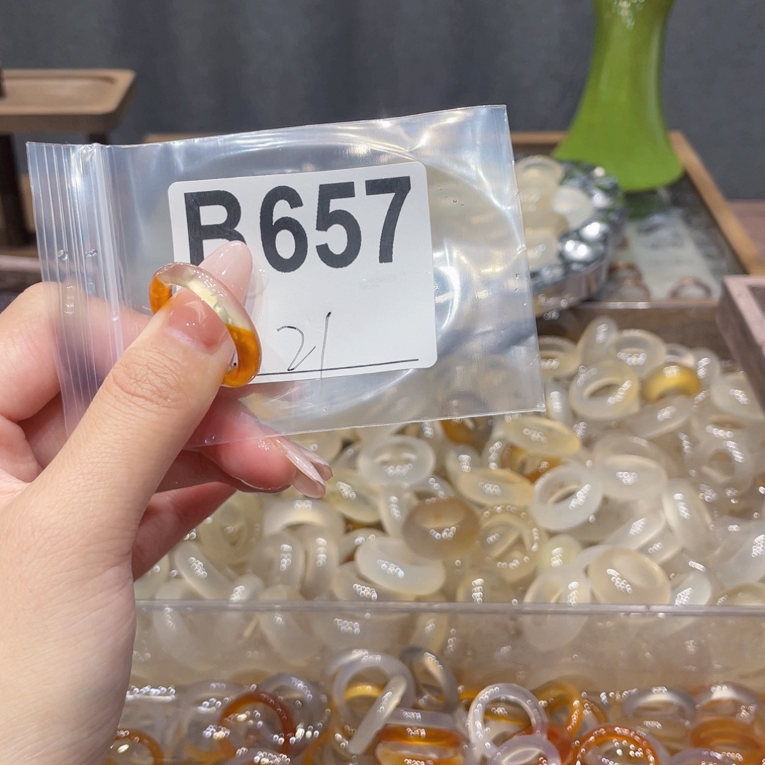 玛瑙/玉髓未镶嵌戒指657