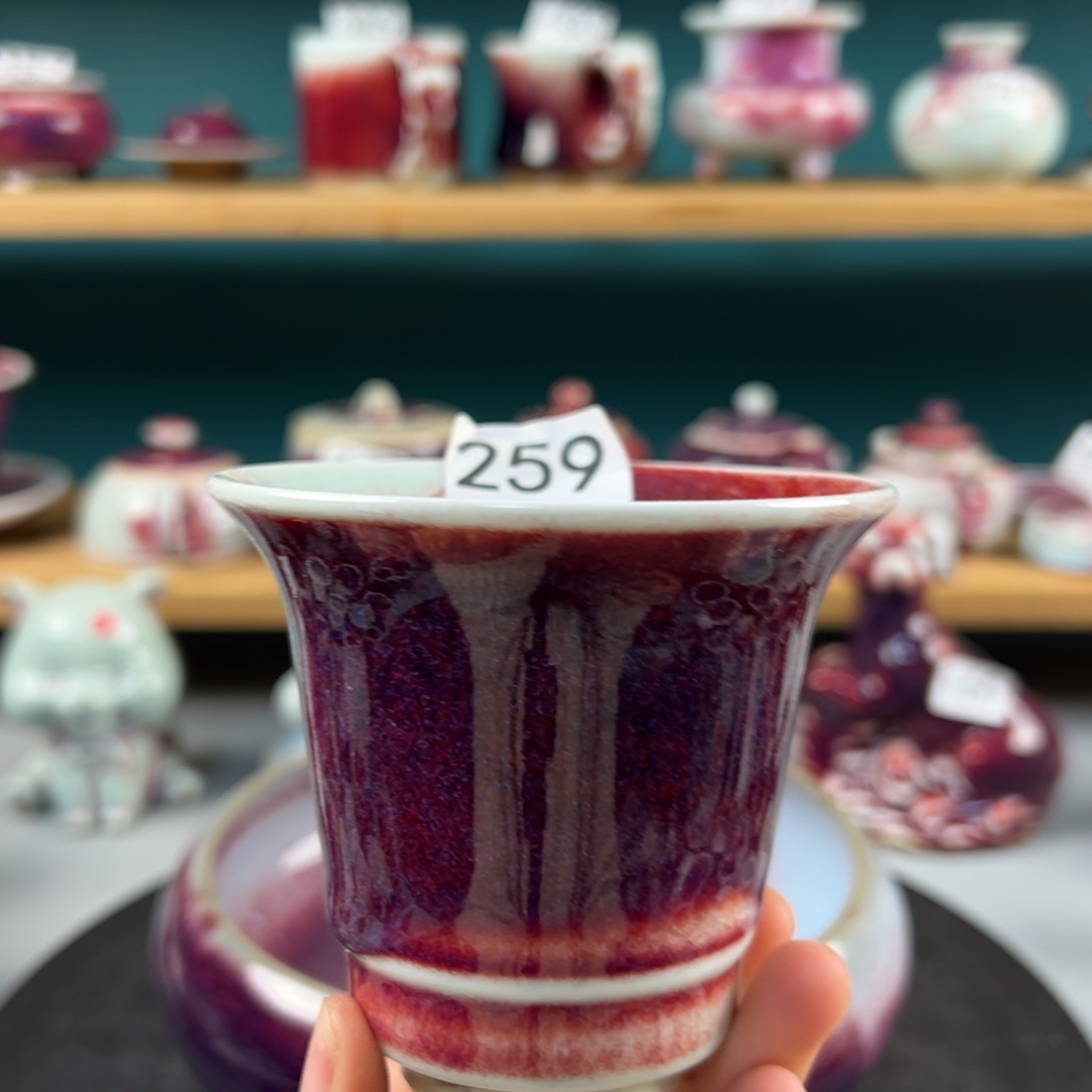 瓷片微瑕主人杯纯手工