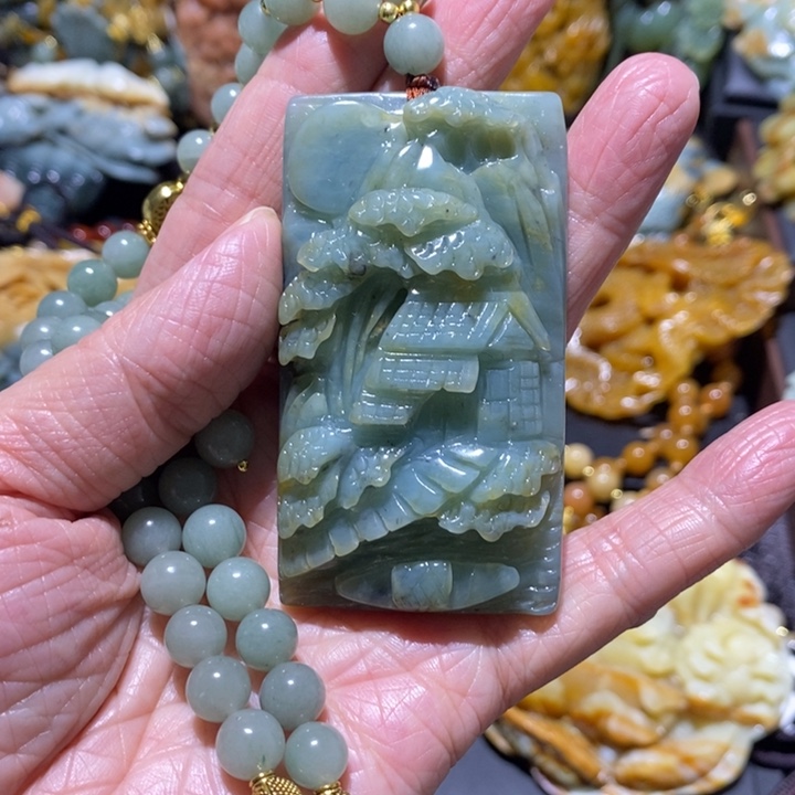 岫玉岫玉吊坠未镶嵌