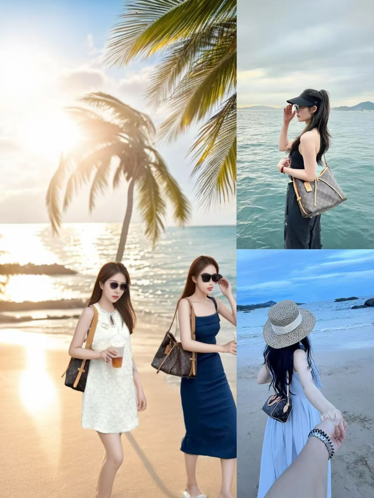 【顺丰包邮】新款L V女包Carryall单肩斜挎包包配件包包带6