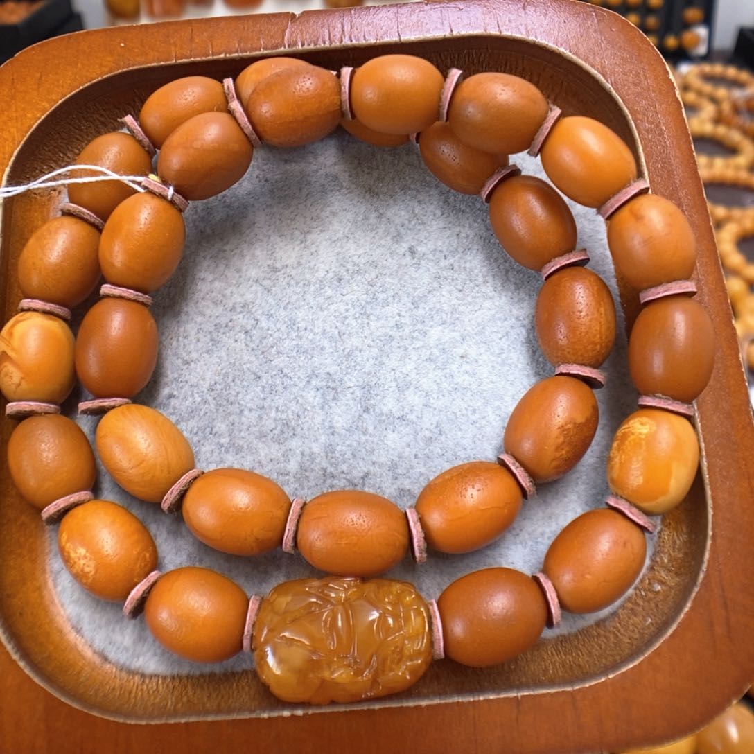 蜜蜡手串未镶嵌蜜蜡