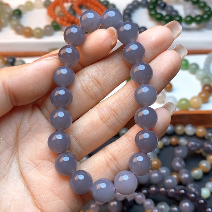 和田玉手链未镶嵌暖*