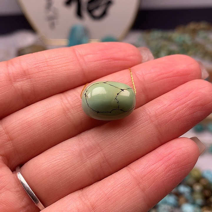 绿松石未镶嵌扣子