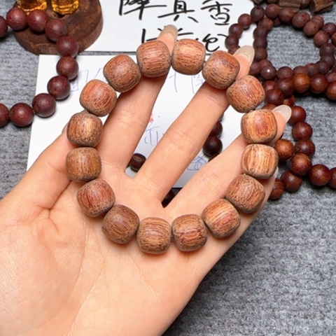 藤类降真香白油13.14老邢单圈手串