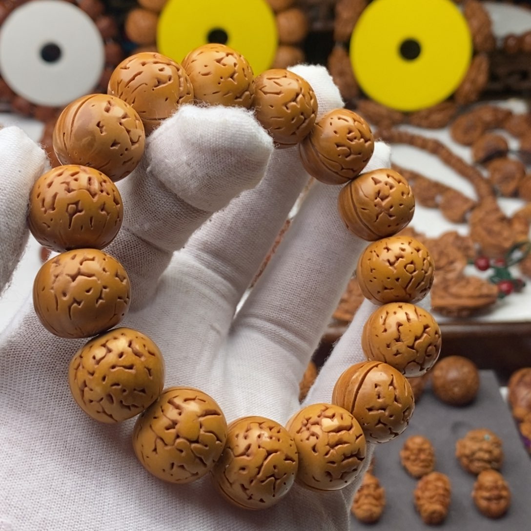 桃核手串桃核东北留纹珠手串工艺品