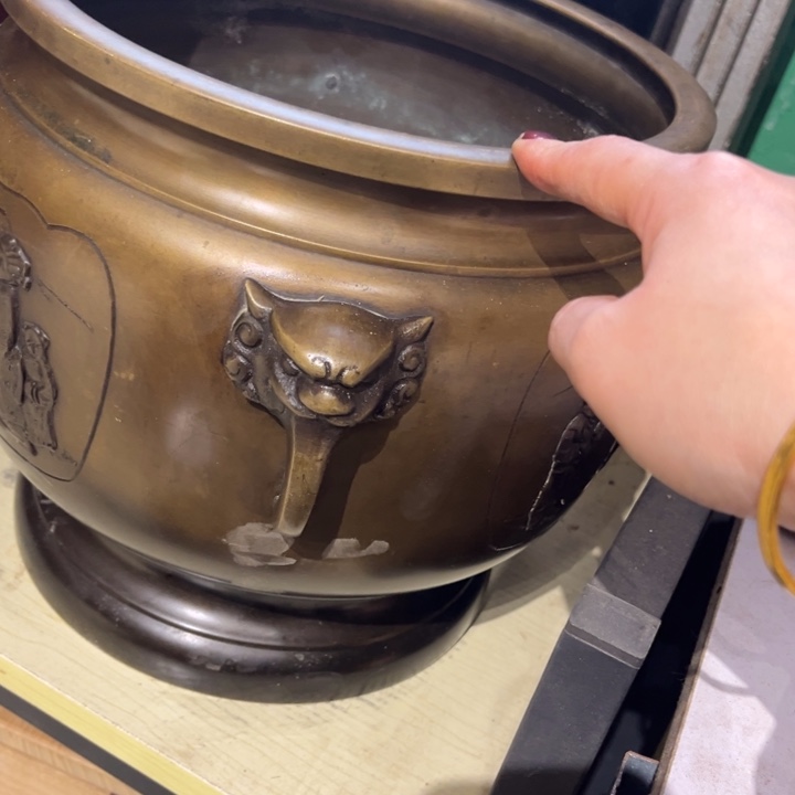 铜中古工艺品摆件