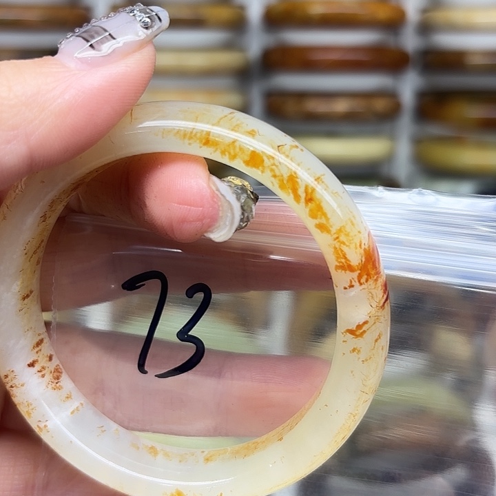 大***B蛇纹石玉未镶嵌手镯（圆镯）