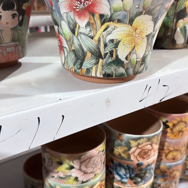 紫砂花盆文姐花盆