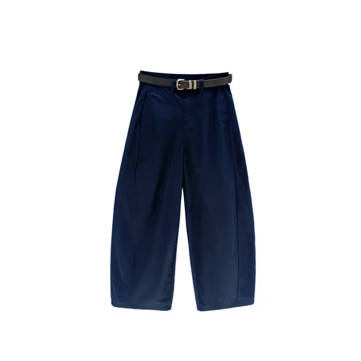 (含苞待放)100%棉 花苞工装八分裤【送腰带】