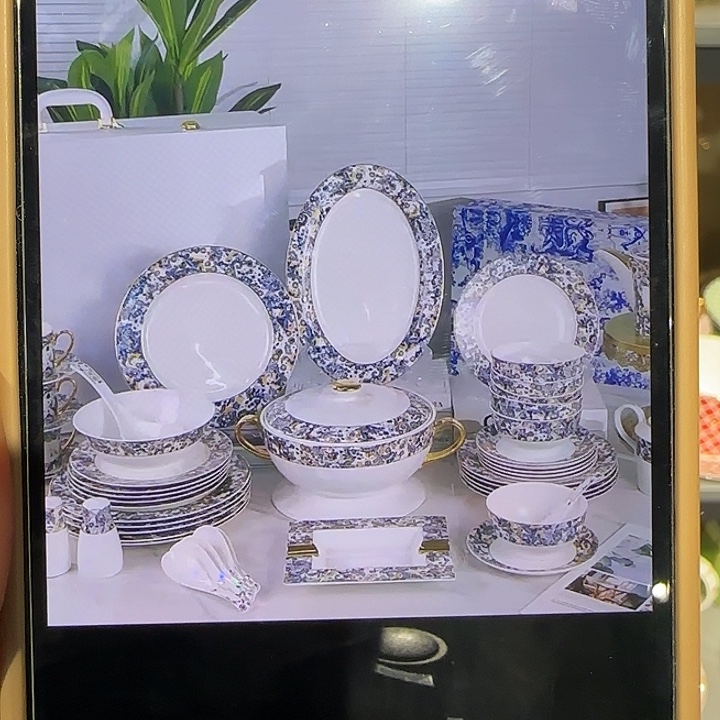 瓷片43头餐具餐具