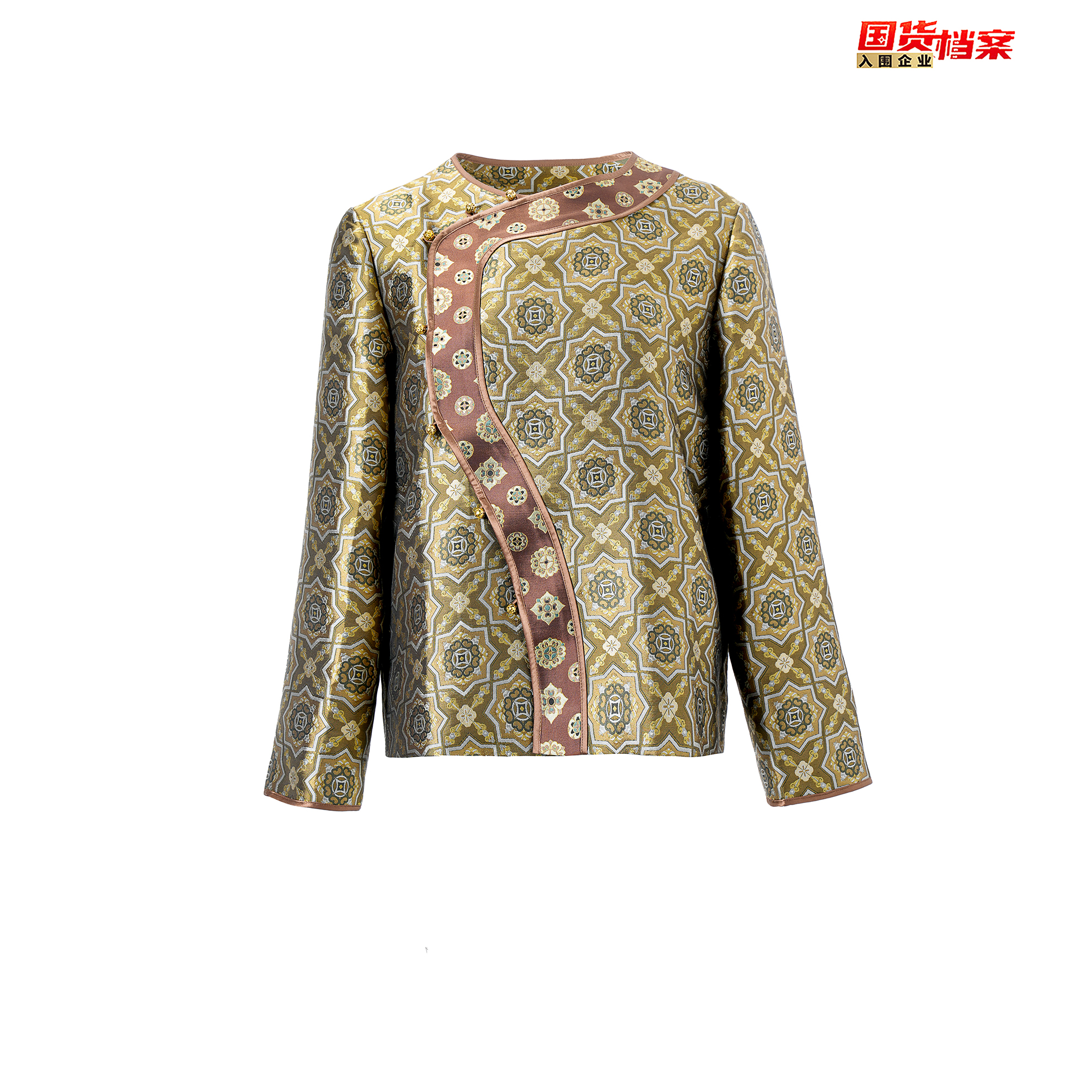 【万象有衣】 八达韵-原创款设计师款手工宋锦上衣-6927