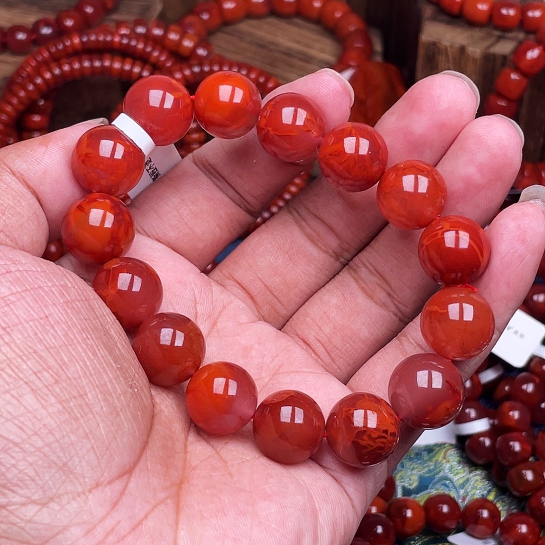 一***师南红玛瑙未镶嵌手链南红瓦西卡14