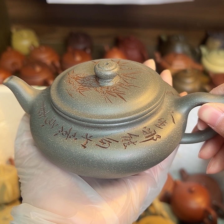 紫砂茶壶宜兴紫砂壶清灰段220