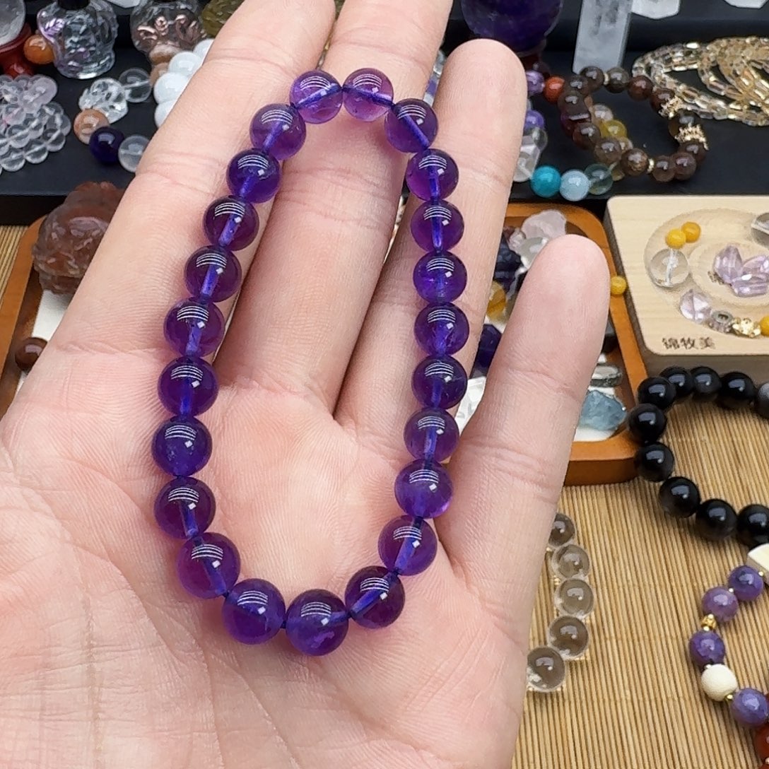 水晶手链银S925镶嵌