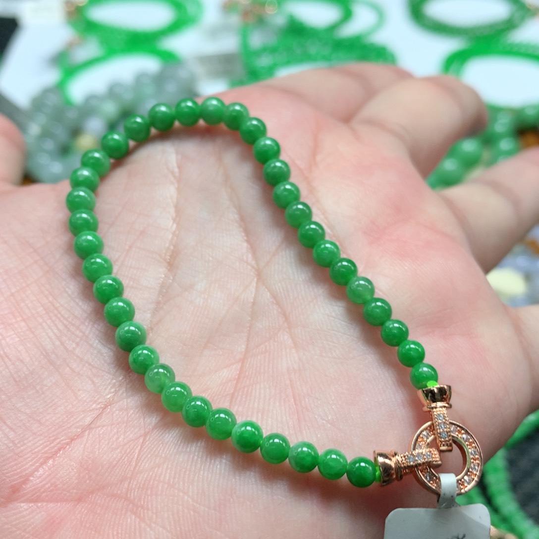 未镶嵌手链翡翠翡翠