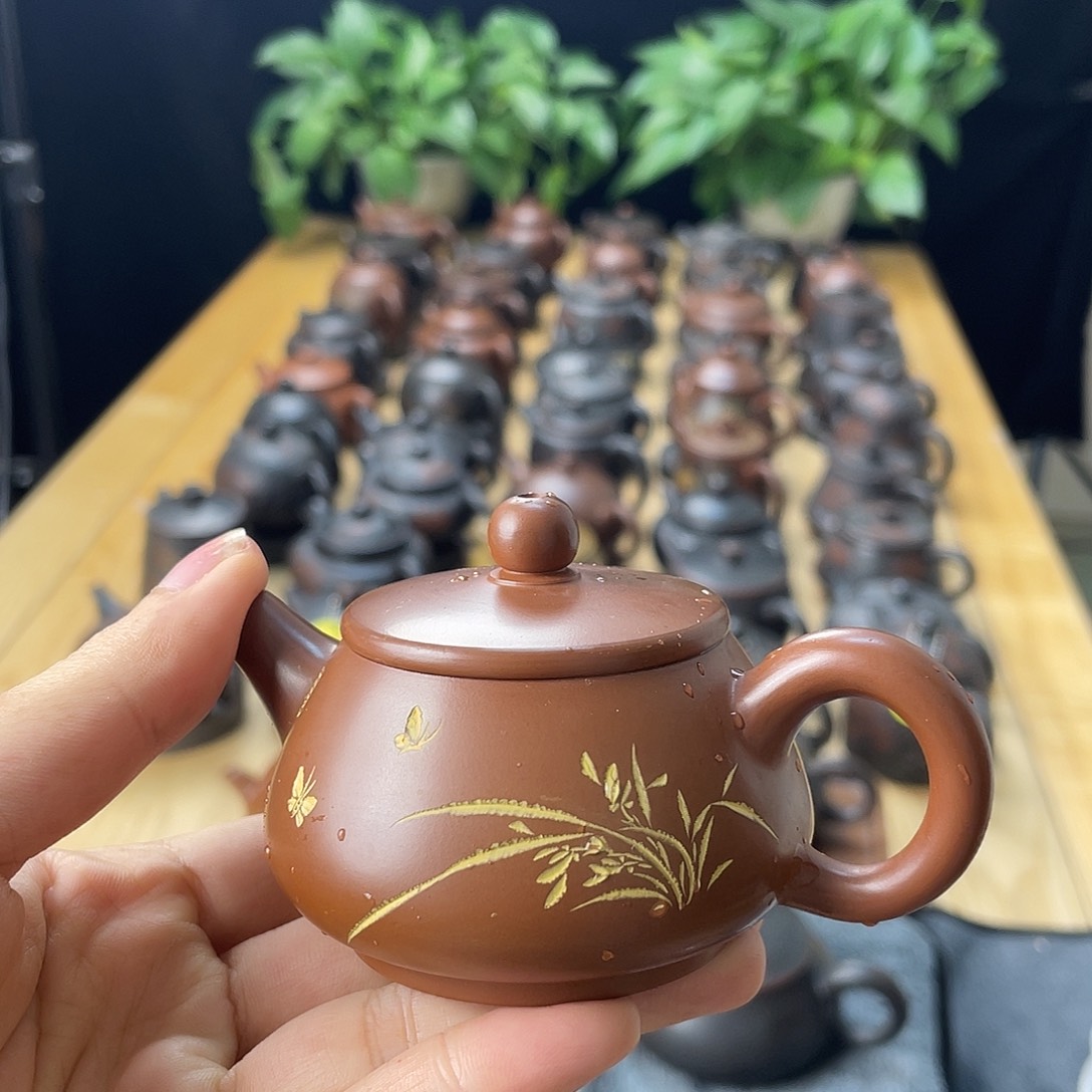 e***情泥塑小石飘壶90毫升左右无礼盒