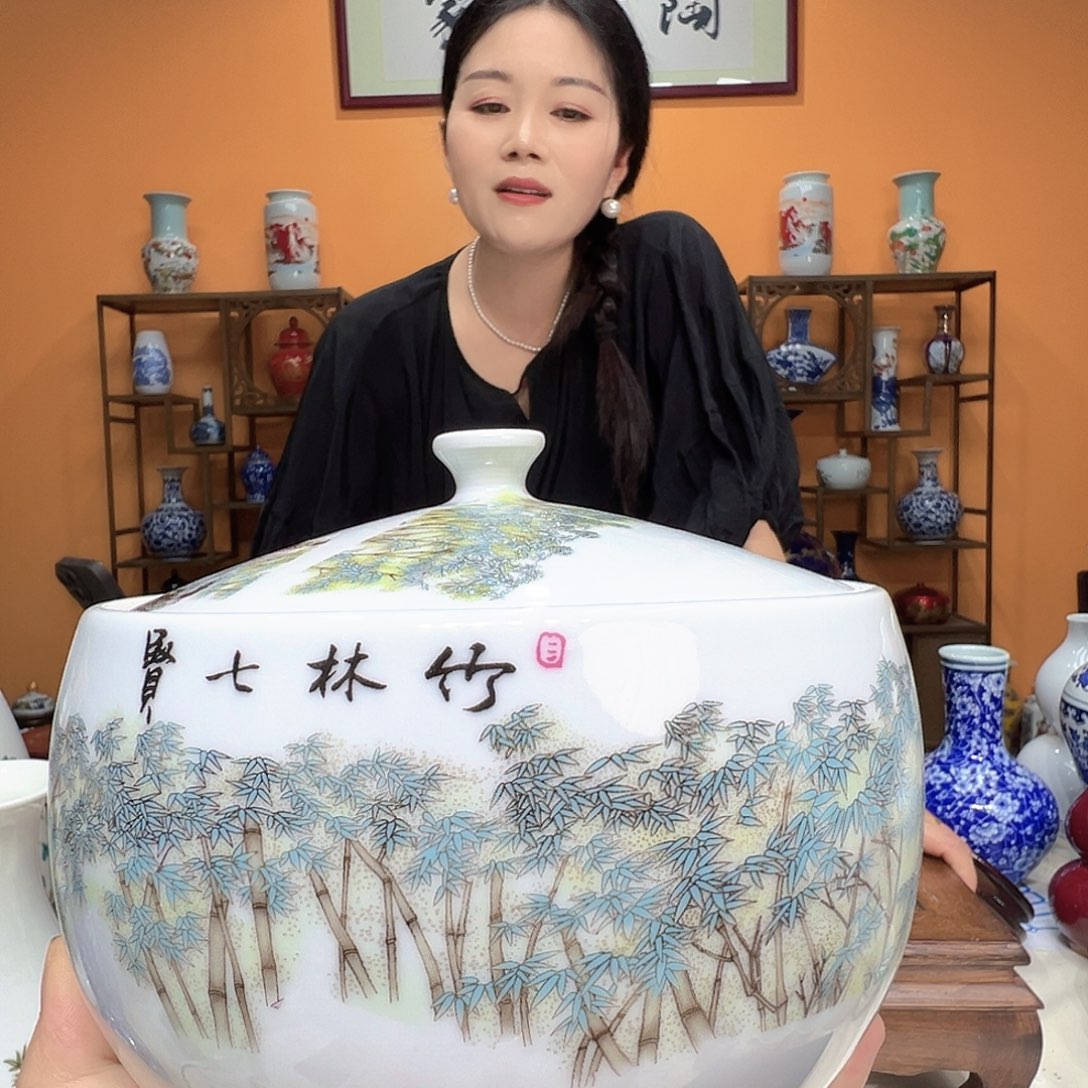 瓷景德镇高温罐123