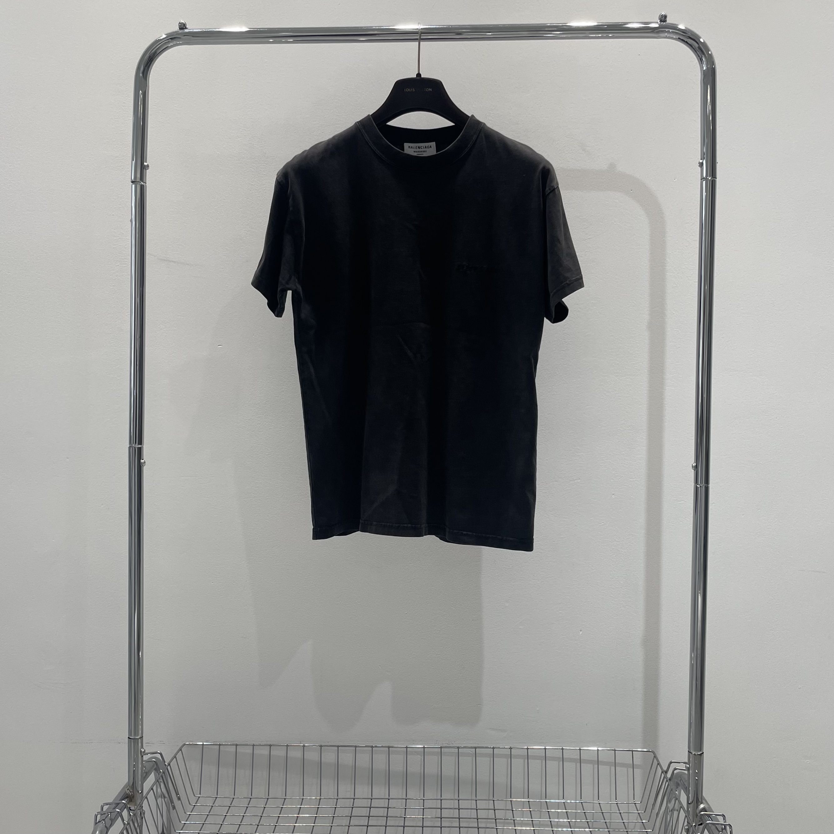 99新 Balenciaga/巴黎世家 水洗前后logo短袖 yy01078 尺码xs