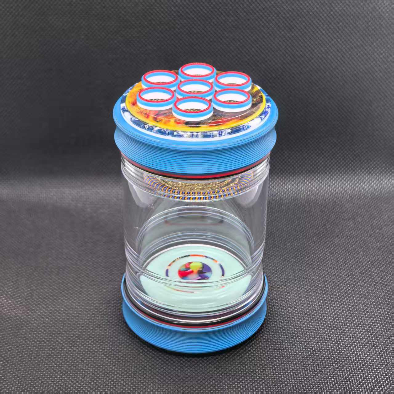 【鸣烜】蓝青花三段变色密胺"兰因"60蝈蝈罐（限量版带编号34个）