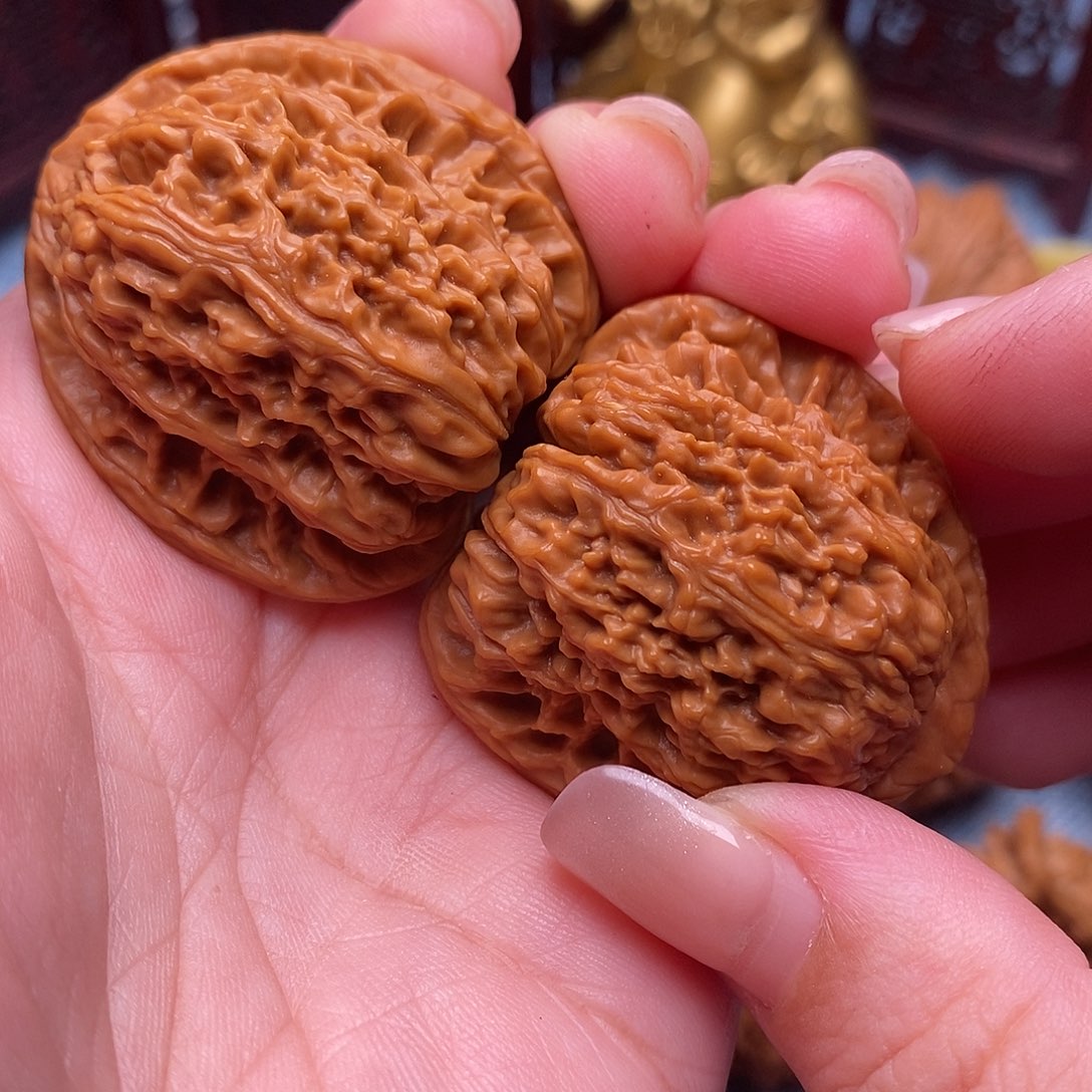 牧***阳文玩核桃把件39全品毕业南疆