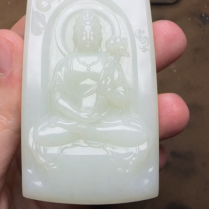 平***清和田玉未镶嵌挂件