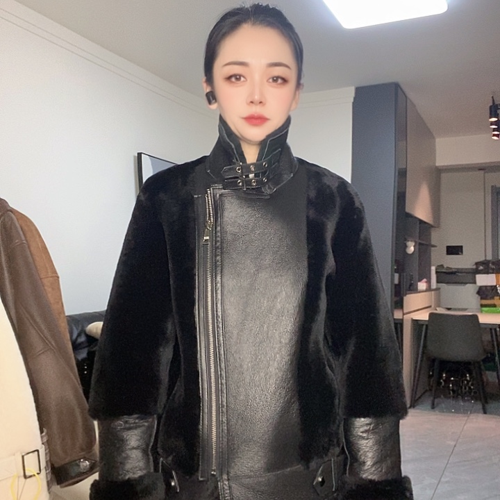 绵羊皮美丽奴皮毛一体M110、L130拍下备注尺码