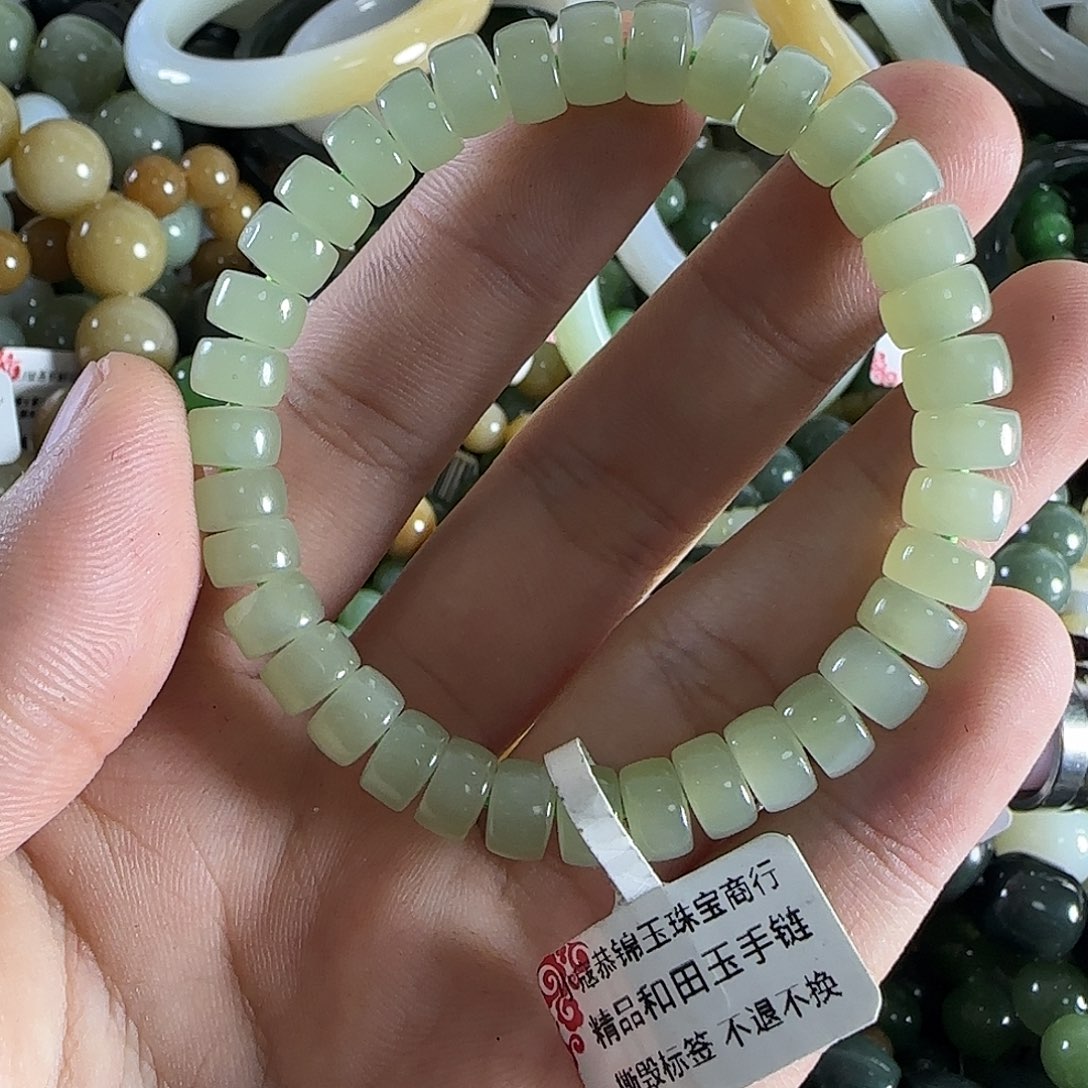 和田玉手链未镶嵌73
