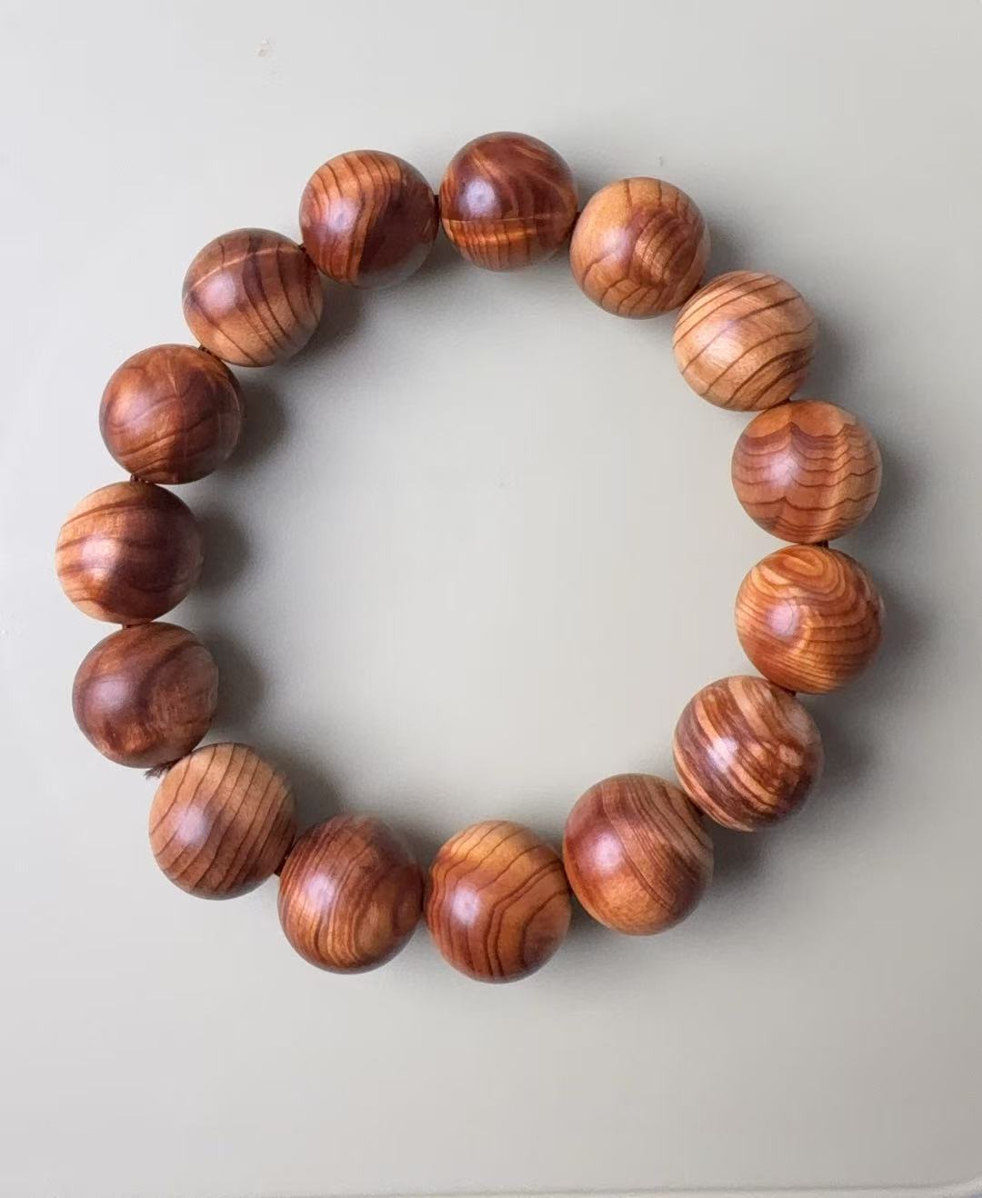 太行崖柏 陈化老料1.5圆珠黑油龙胆闪电