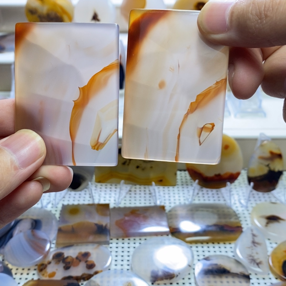 玛瑙/玉髓未镶嵌吊坠(不含链)